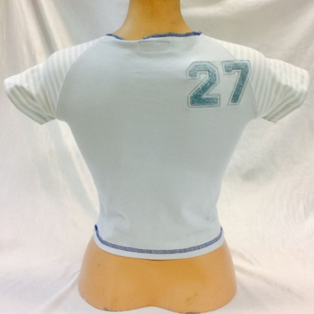 Women’s Azzure Denim Tee Shirt Sky | White | Turquoise NWT - Picture 4 of 6